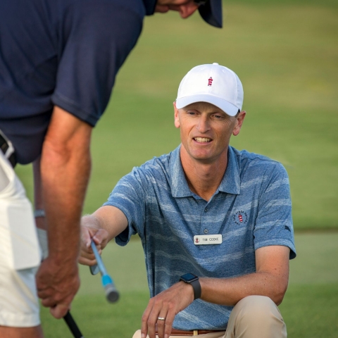 Tim Cooke teaching golf 