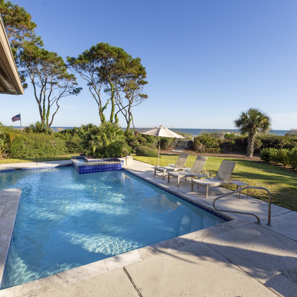 Pool at a vacation home 