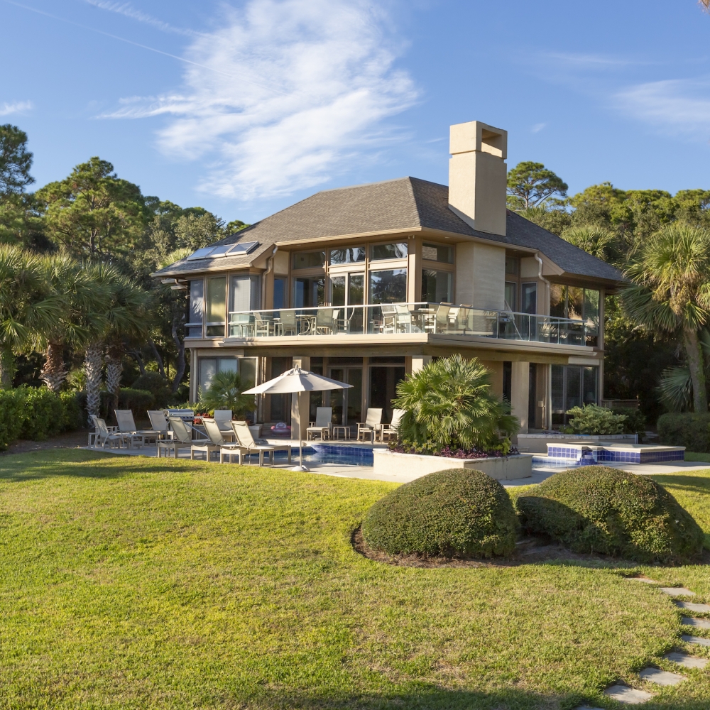 Exterior of a Sea Pines Villa 