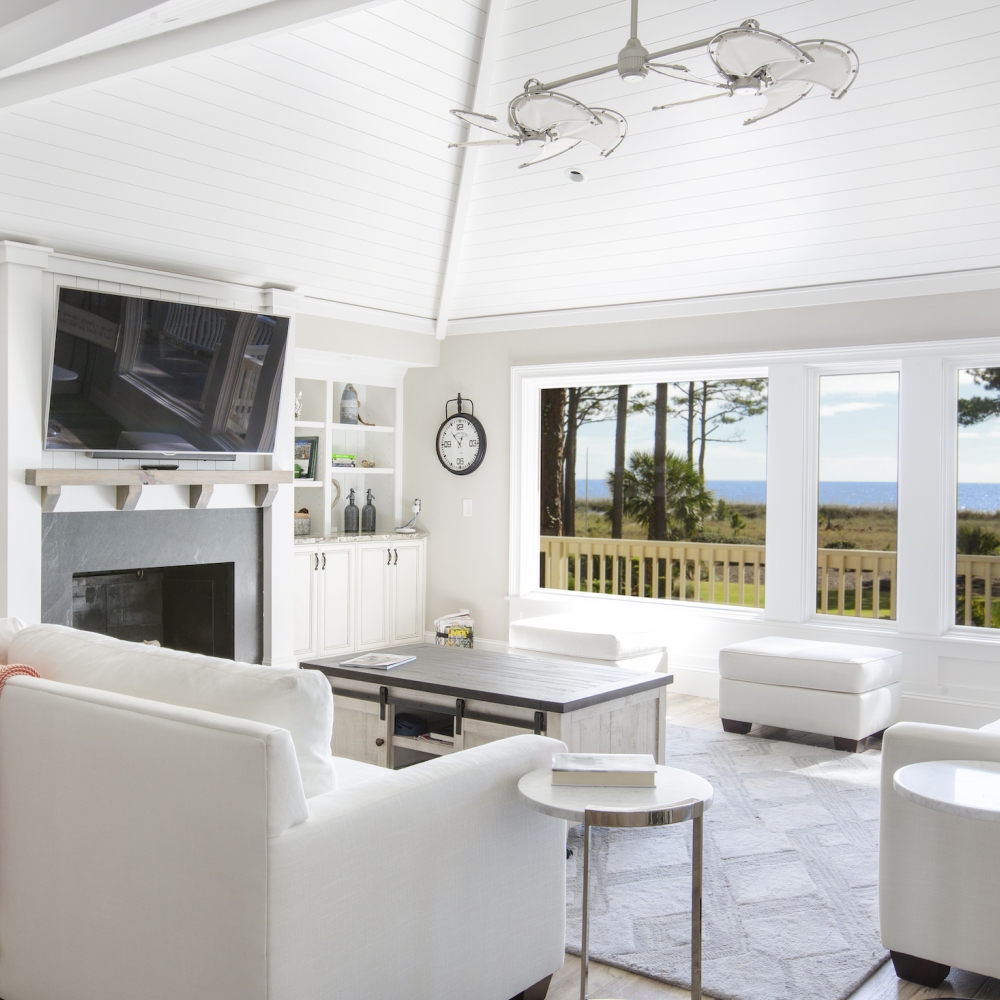 Interior of a Sea Pines vacation home 